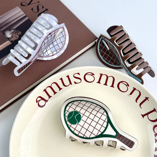 Tennis Racket Hair Claw Clip