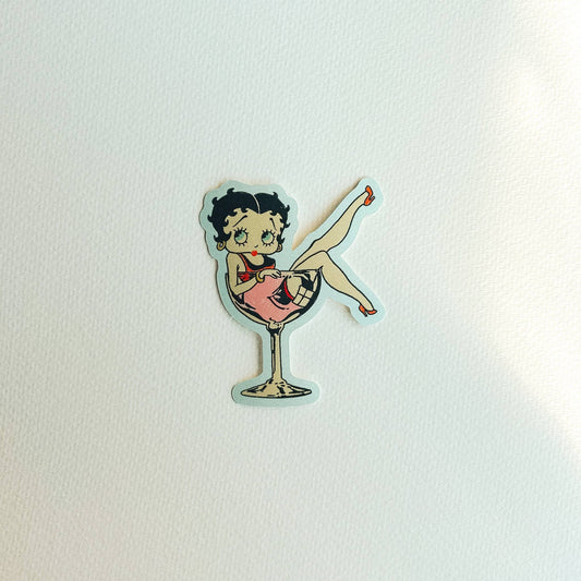 Betty Boop Drink Sticker