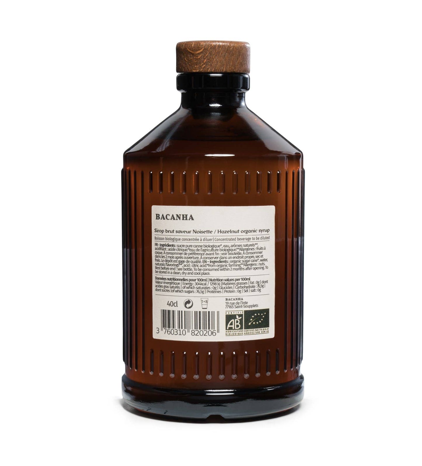 Raw Hazelnut Syrup 13.5oz