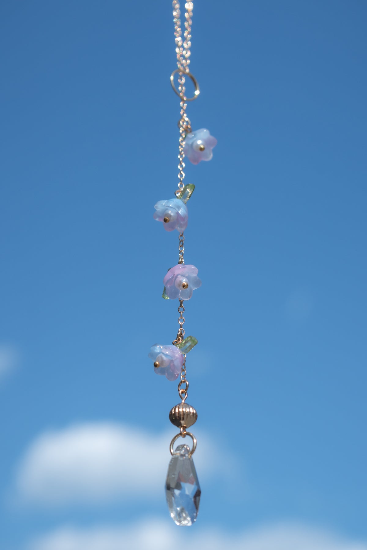 Beaded Flower Car Charm