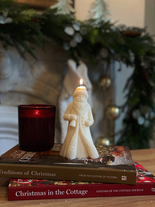 Victorian Santa Candle