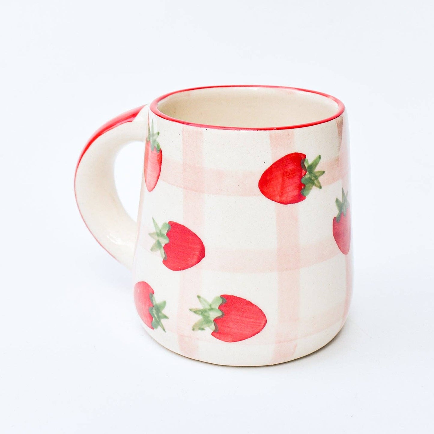 Strawberry Gingham Mug