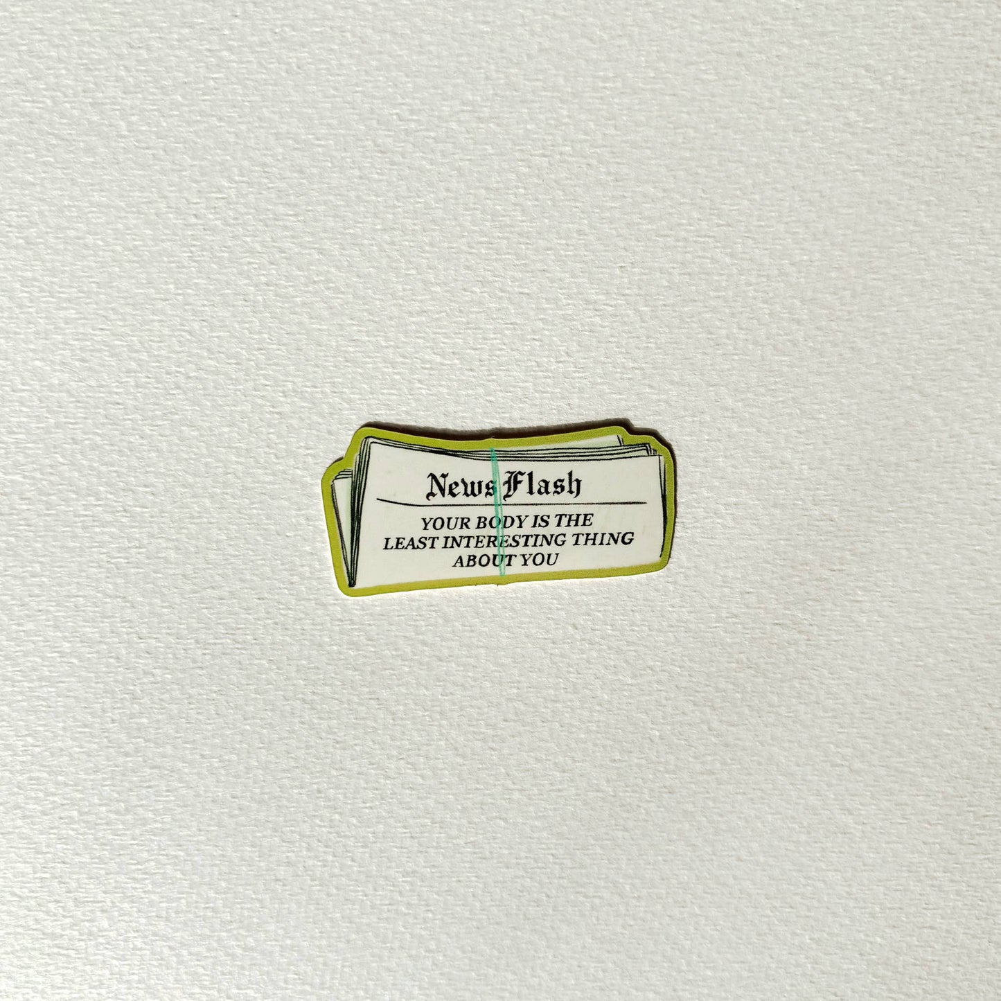 Newsflash Body Positivity Sticker