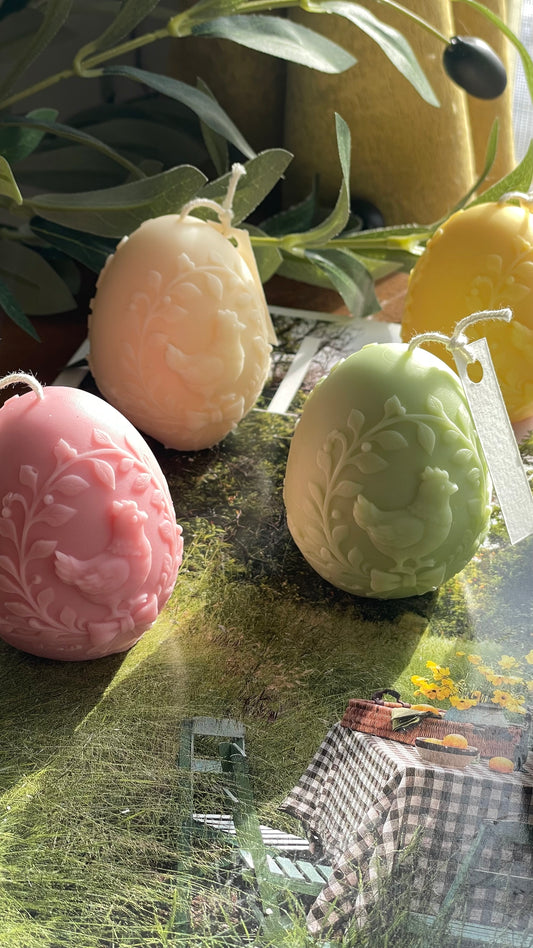 Hen Meadow Egg Candle