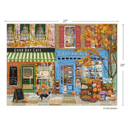 Autumn On Main 1000 Piece Fall Puzzle