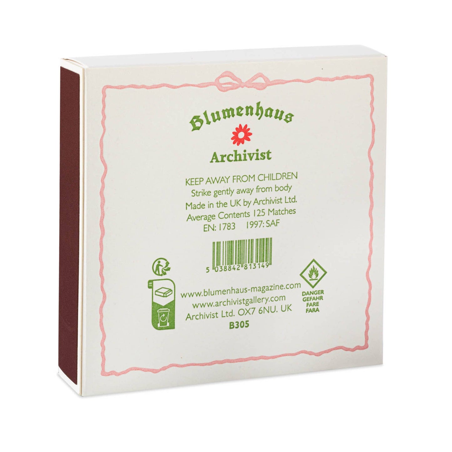 Archivist x Blumenhaus Flower | Safety Matches