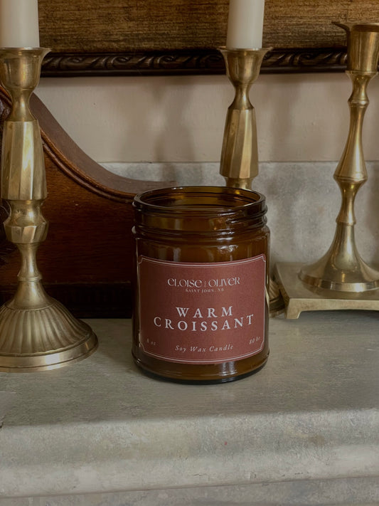 8oz Warm Croissant Scented Candle
