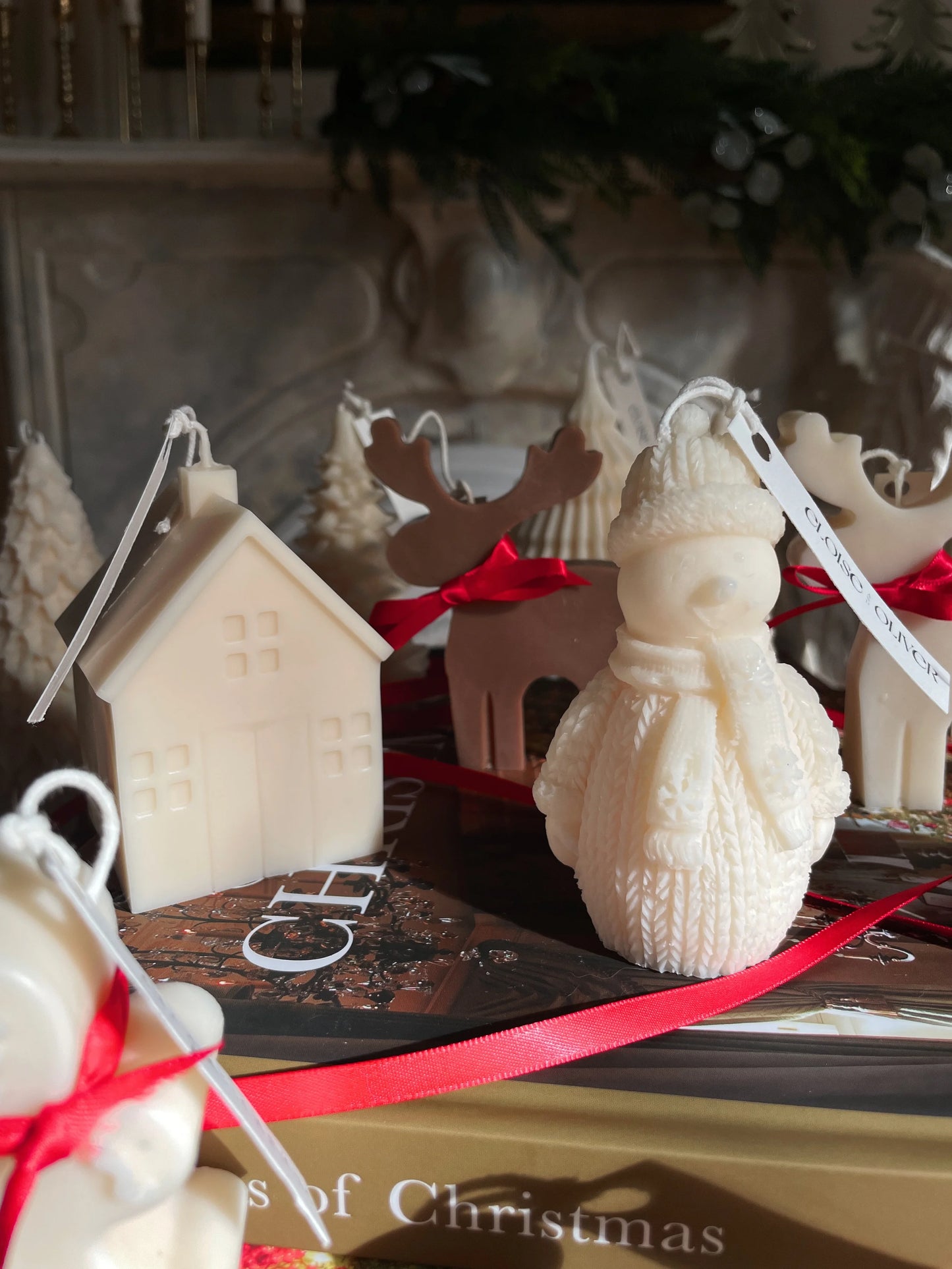 Snowman Candle