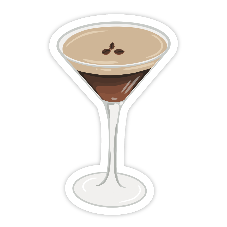 Espresso Martini Vinyl Sticker