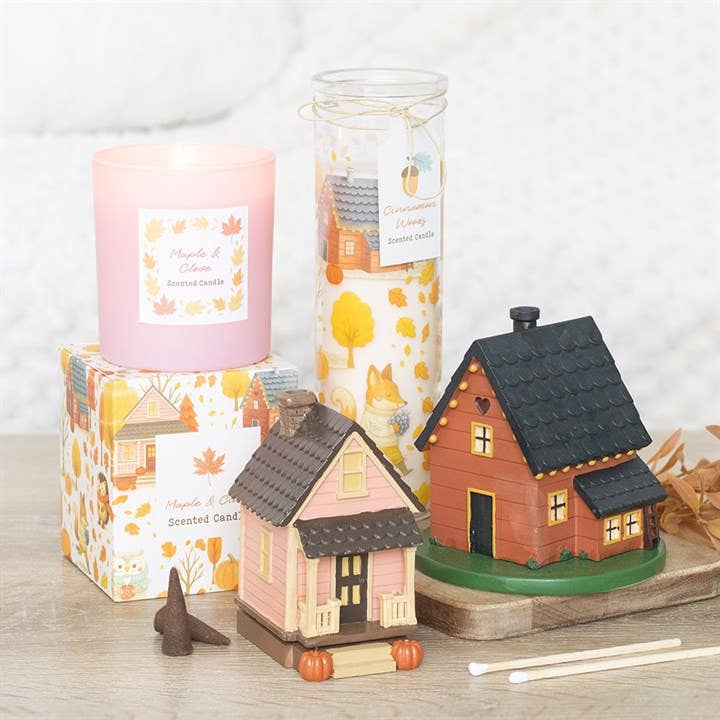 Pumpkin House Incense Cone Burner