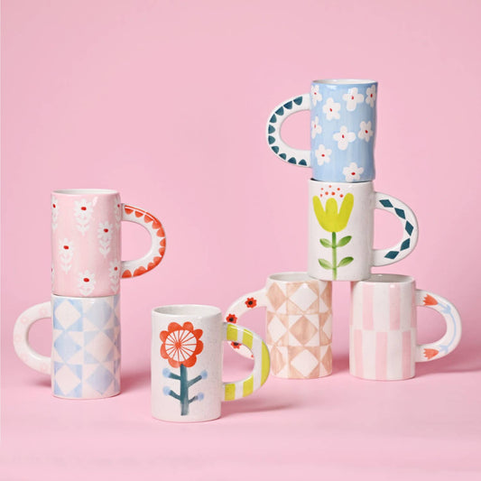 Hand-painted Stripe Coffee Mug