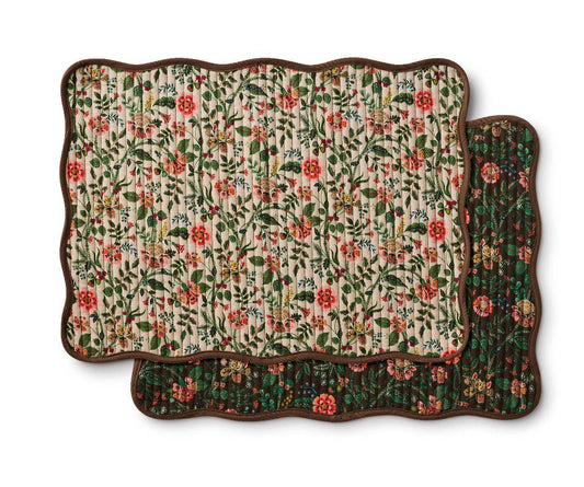 Gracie Quilted Cotton Placemats, Set of 4