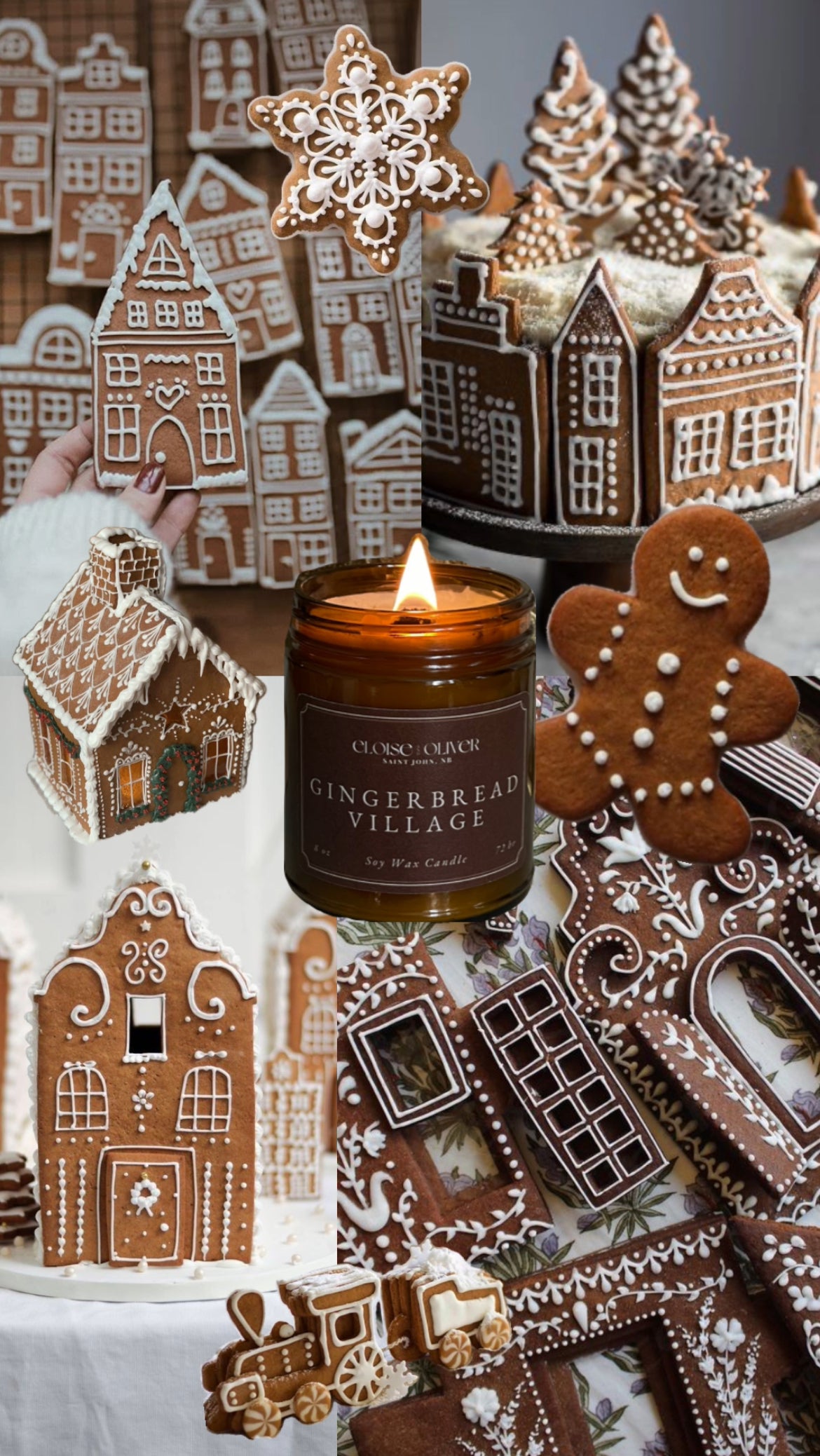 8oz Gingerbread Village