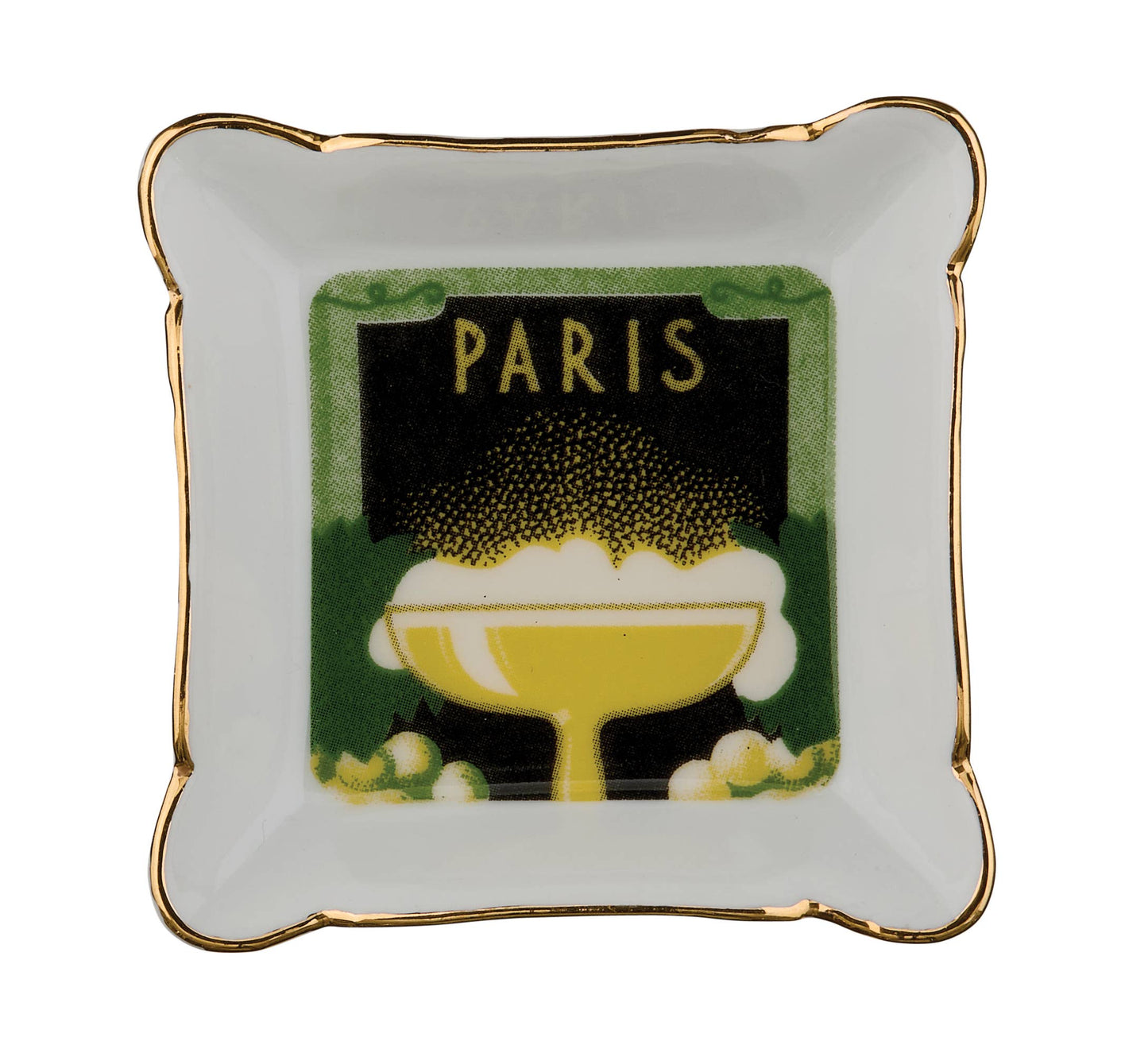 Paris Trinket Tray Champagne