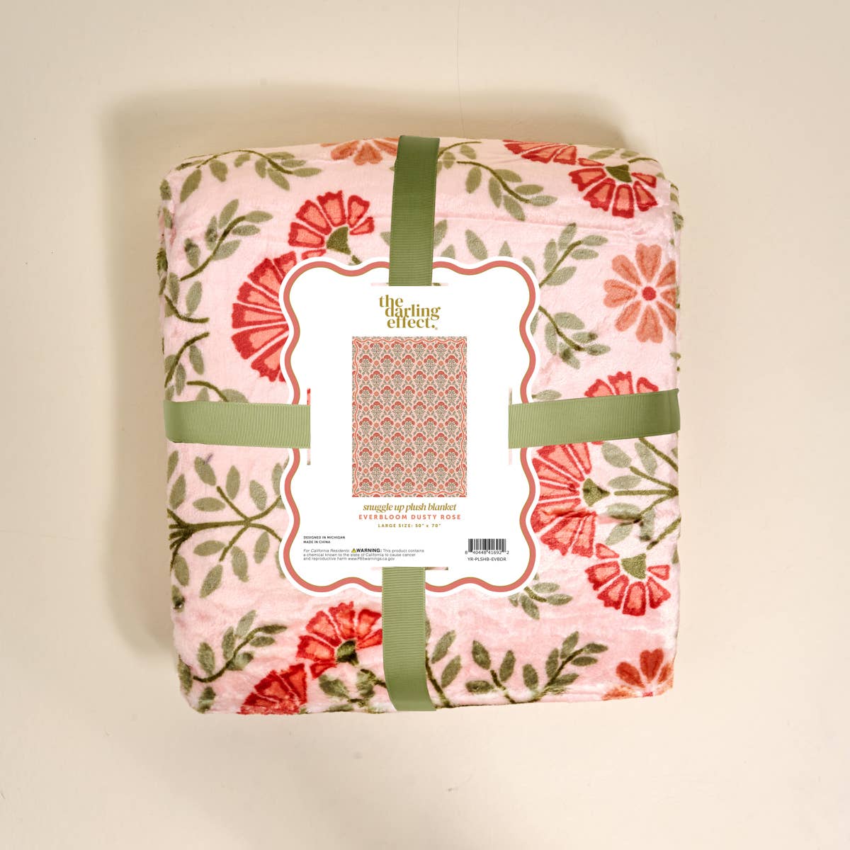 Snuggle Up Plush Blanket–Everbloom Dusty Rose