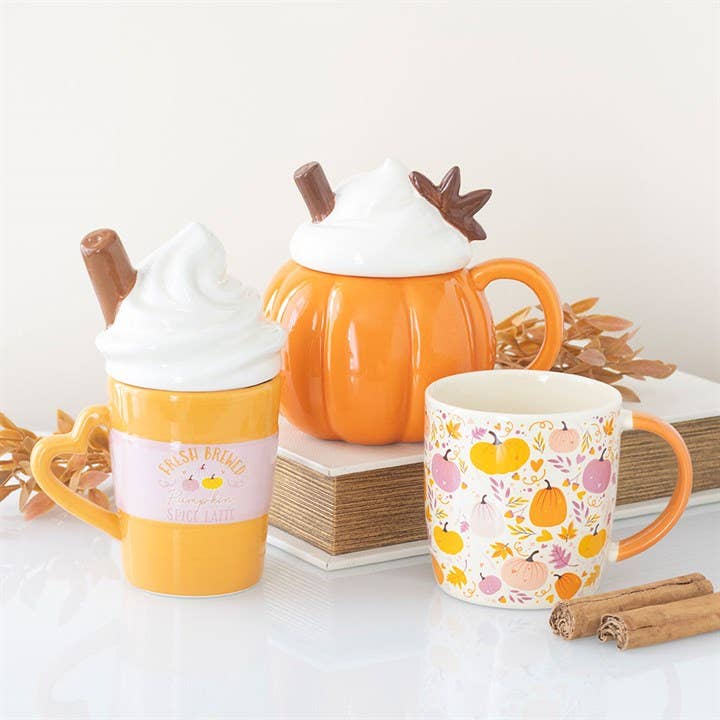 Pumpkin Latte Lidded Autumn Mug