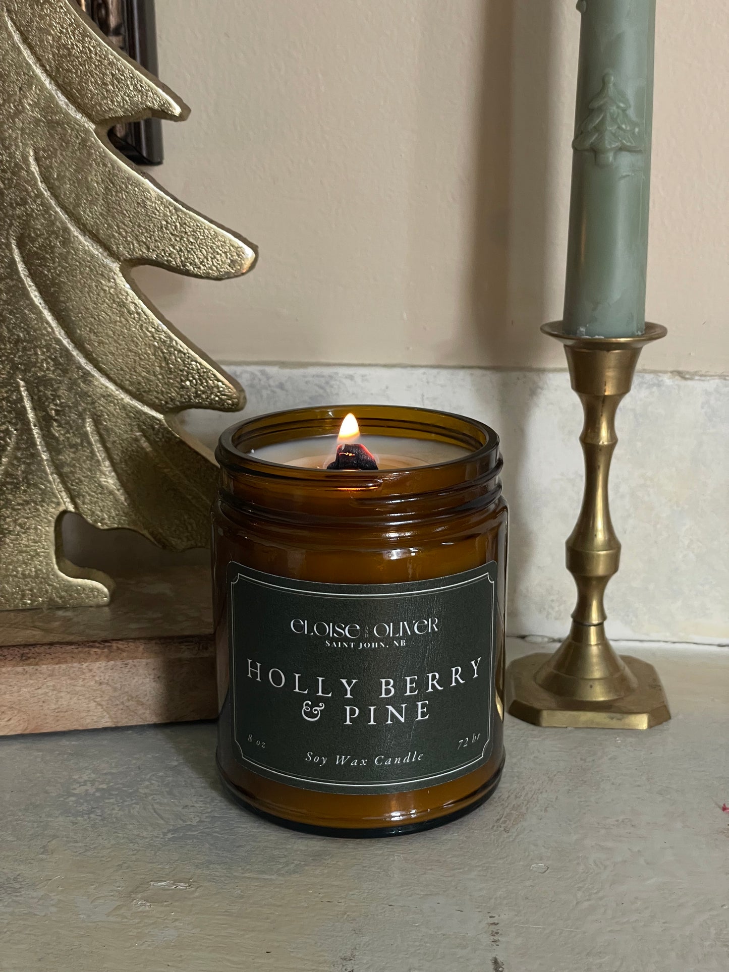 8oz Holly Berry and Pine