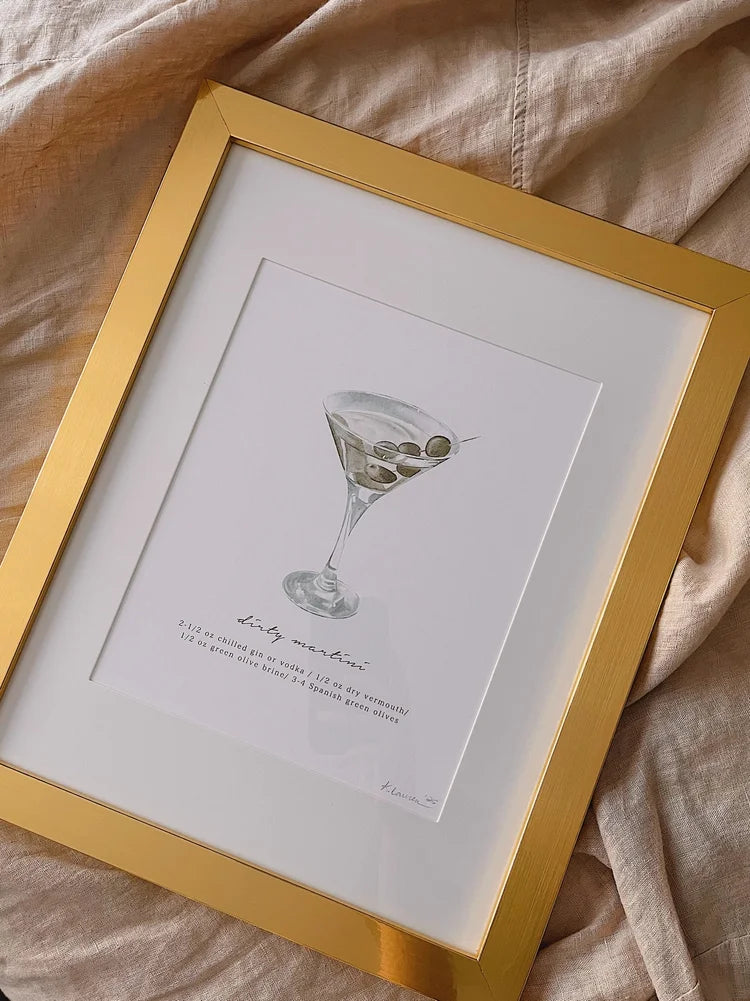 Dirty Martini Art Print (8x10)