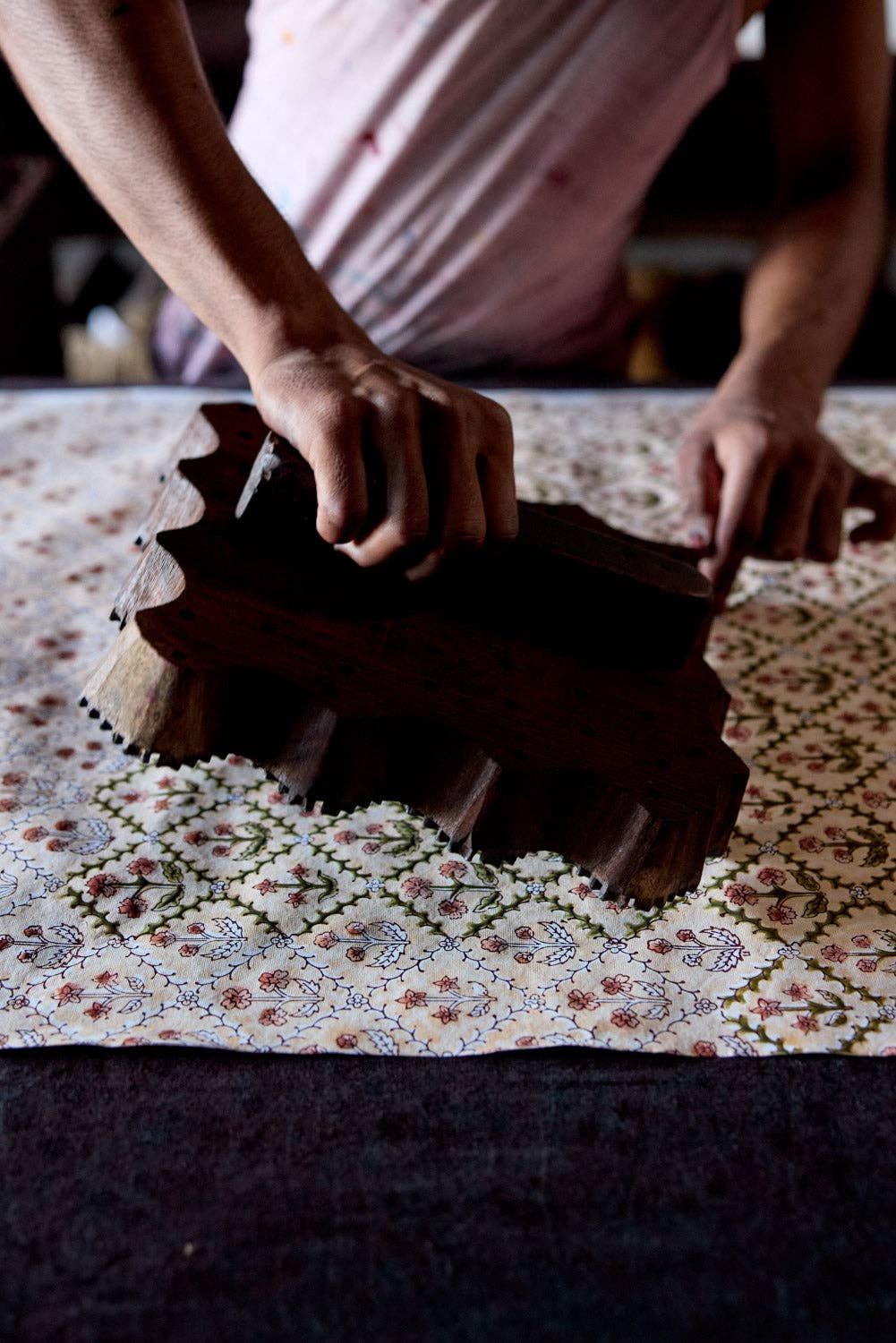 Floral Lattice Terracotta Wrapping Paper
