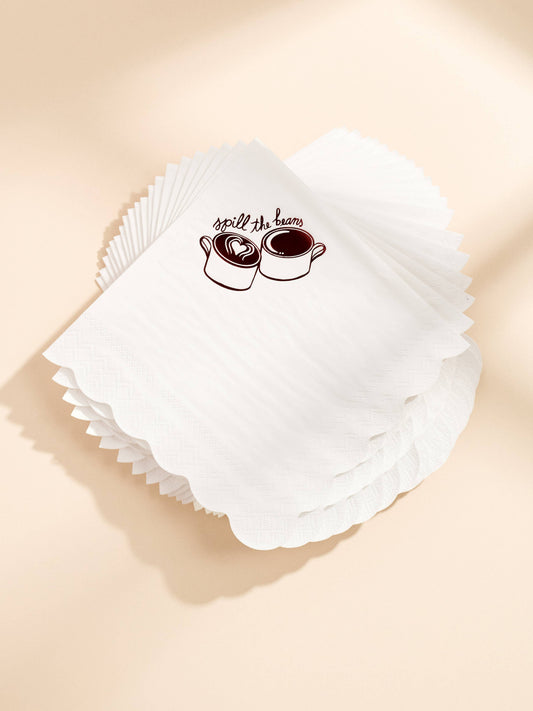 Spill The Beans Beverage Napkins