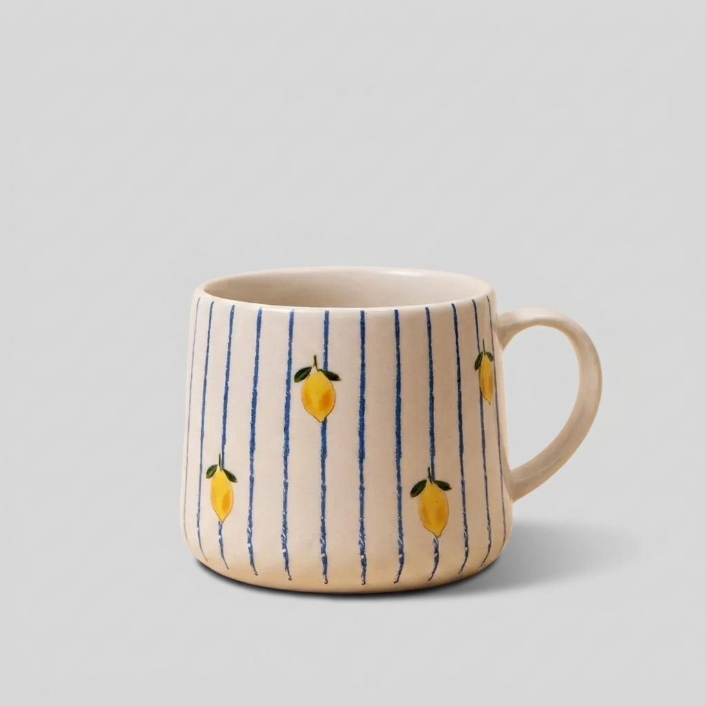 Lemon Stripe Mug