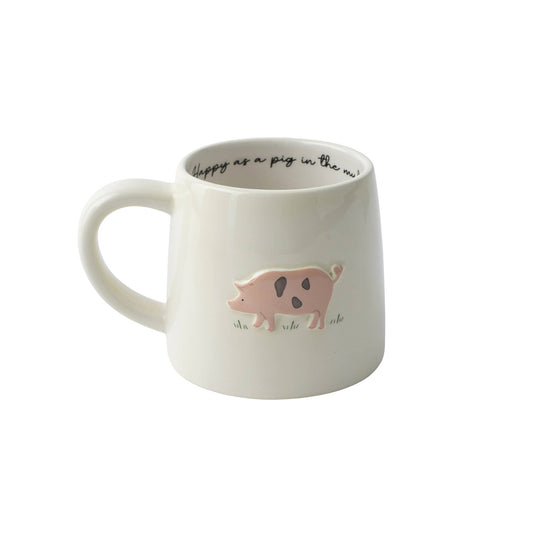 Bramble Farm Pig Stoneware Mug