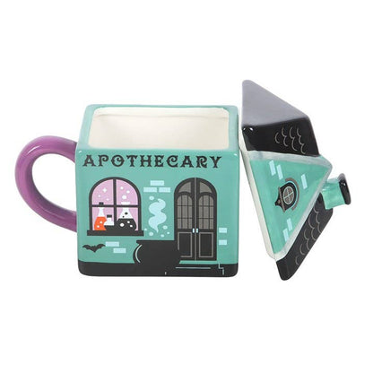 Apothecary Shop Halloween Lidded Mug