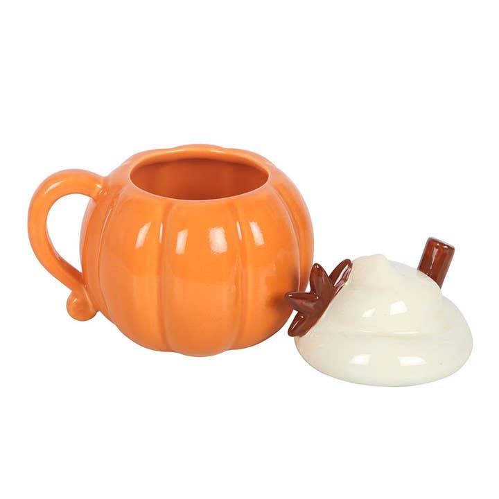 Pumpkin Latte Lidded Autumn Mug