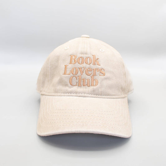 "Book Lovers Club" Embroidered Hat