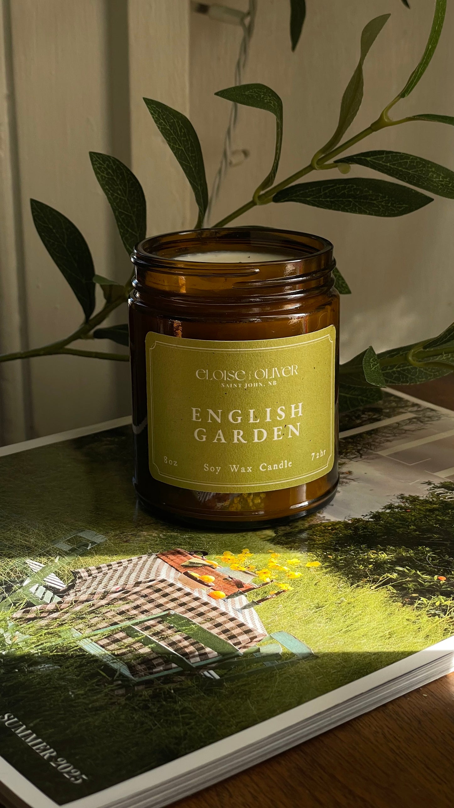 8oz English Garden Scented Candle