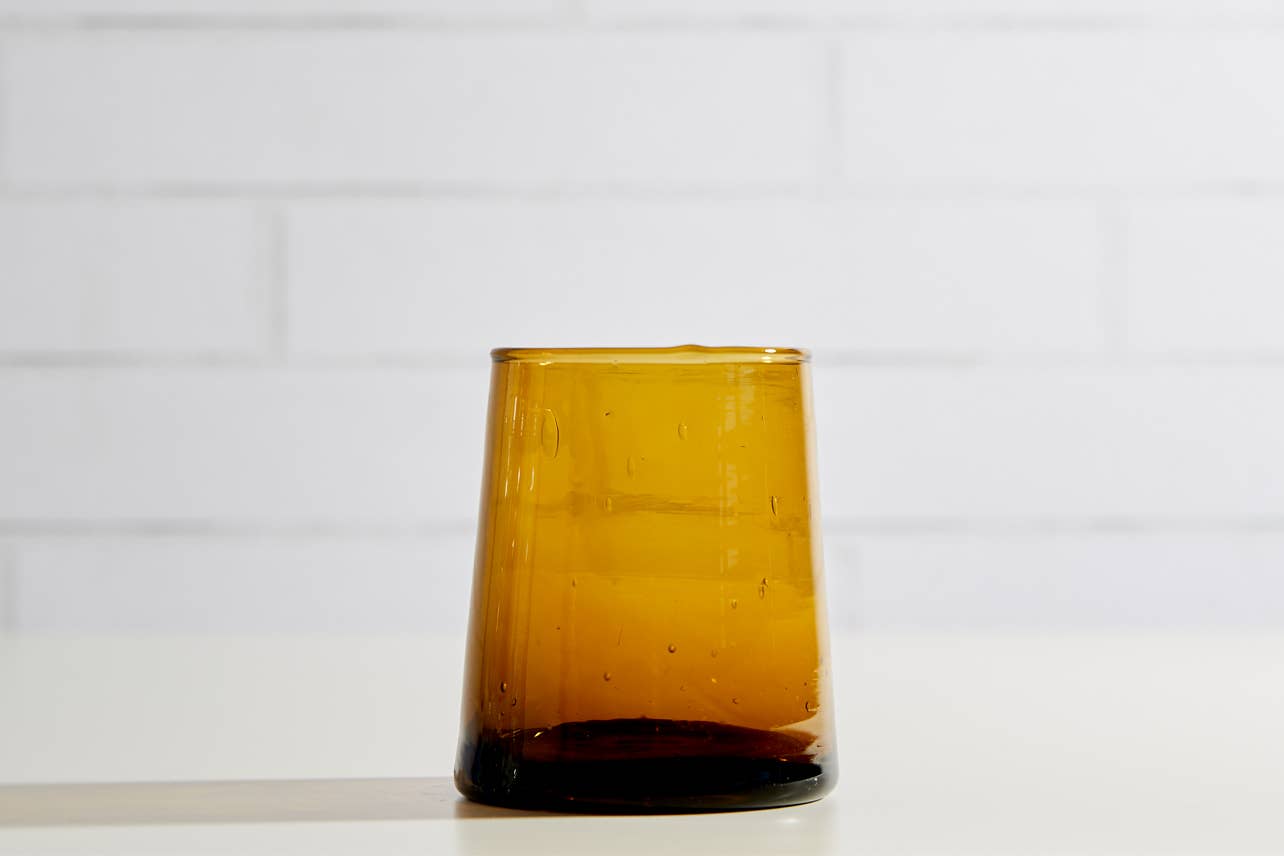 Moroccan Cone Glassware - Amber