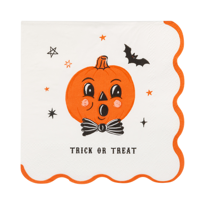 Vintage Halloween Characters Cocktail Napkin Set