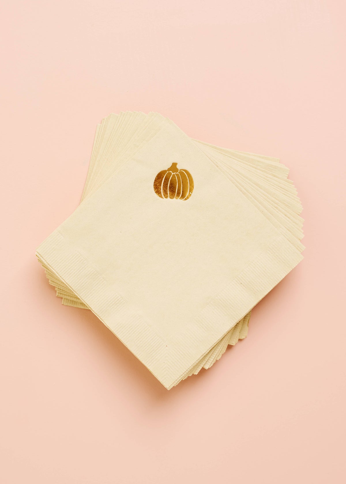 Pumpkin Copper Cocktail Paper Beverage Napkins - Set of 20