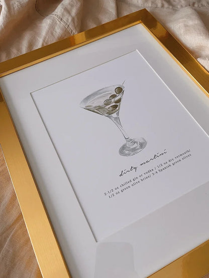 Dirty Martini Art Print (8x10)