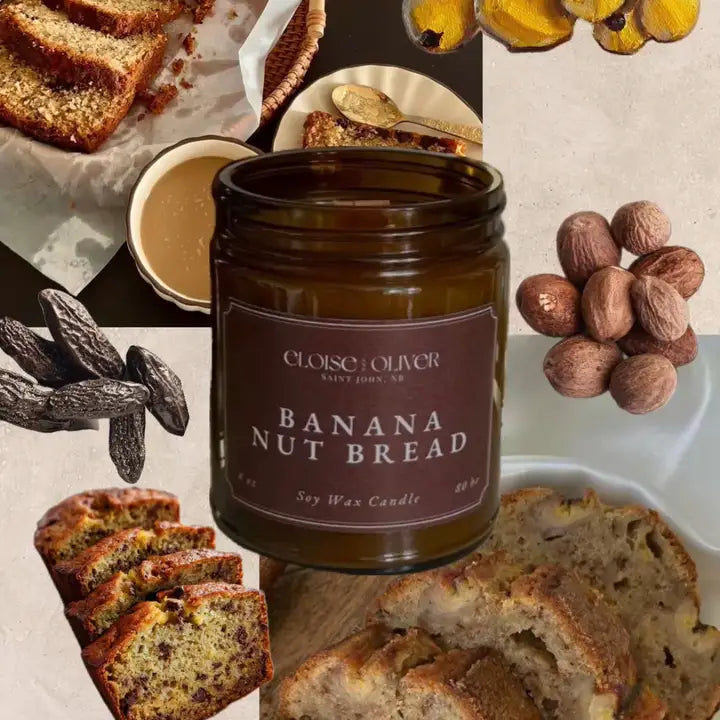 8oz Banana Bread Scented Candle