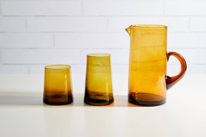 Moroccan Cone Glassware - Amber