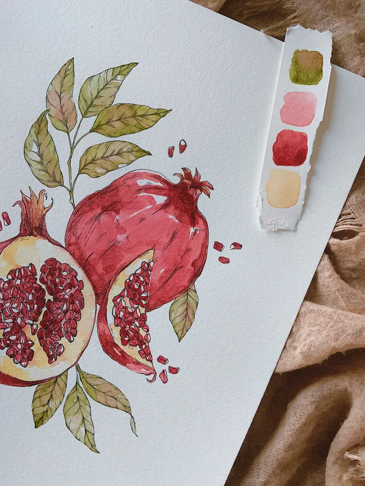 Pomegranate Art Print (5x7)