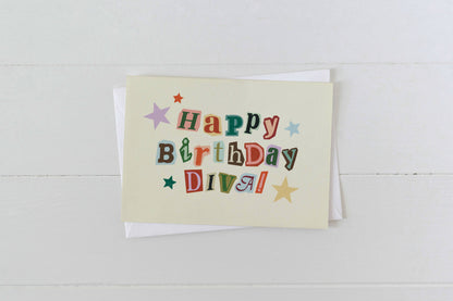 Happy Birthday Diva! Birthday Greeting Card