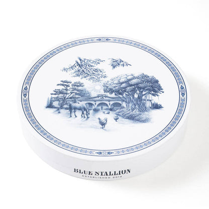 Rose Garden Salad Plates | Blue and White