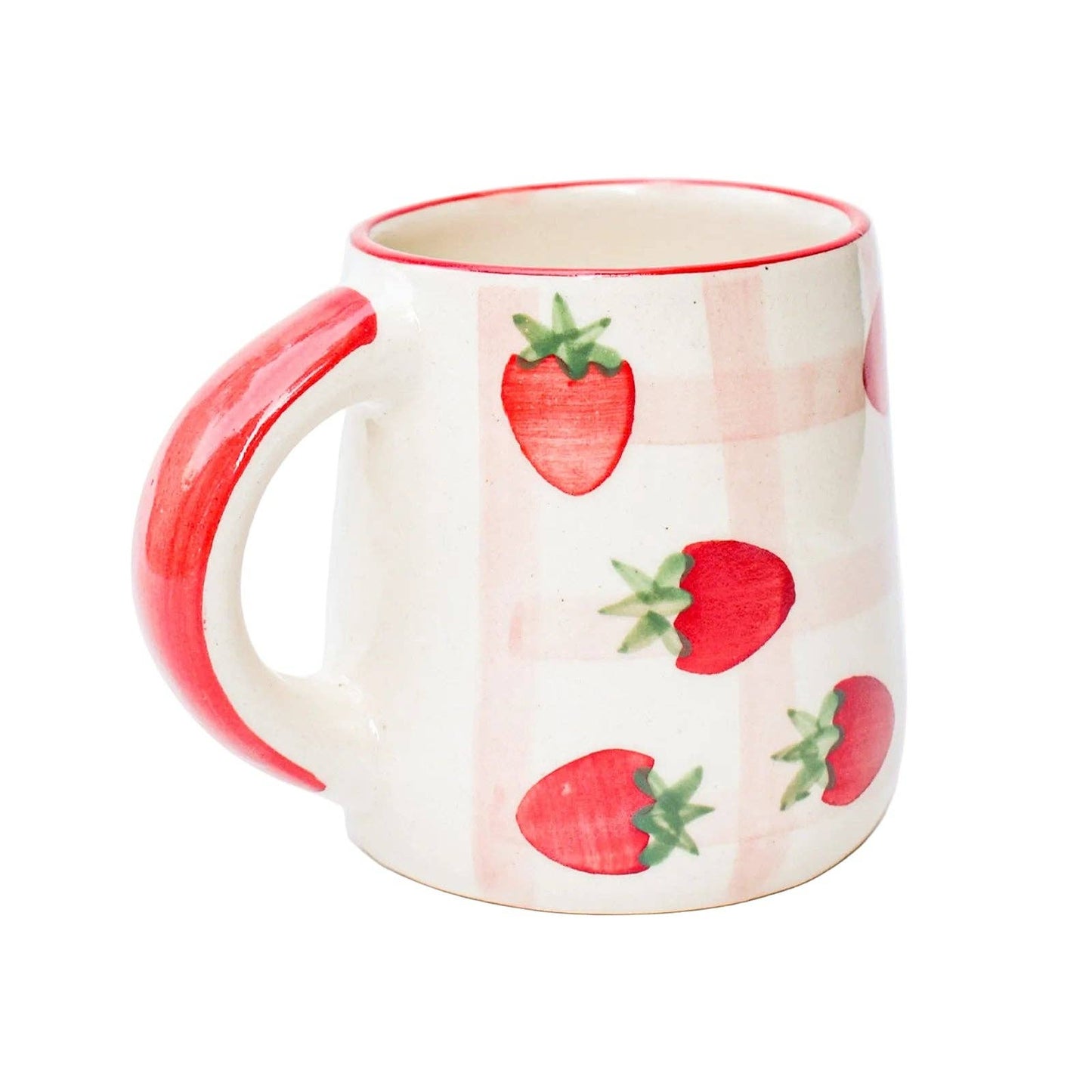 Strawberry Gingham Mug