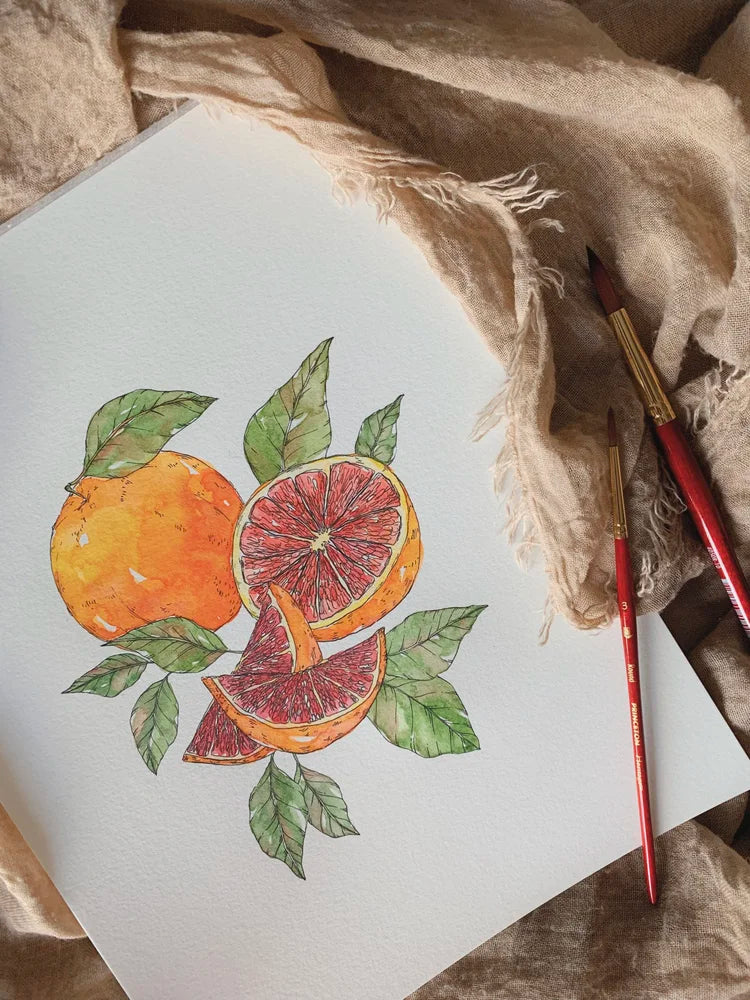Grapefruit Art Print (5x7)
