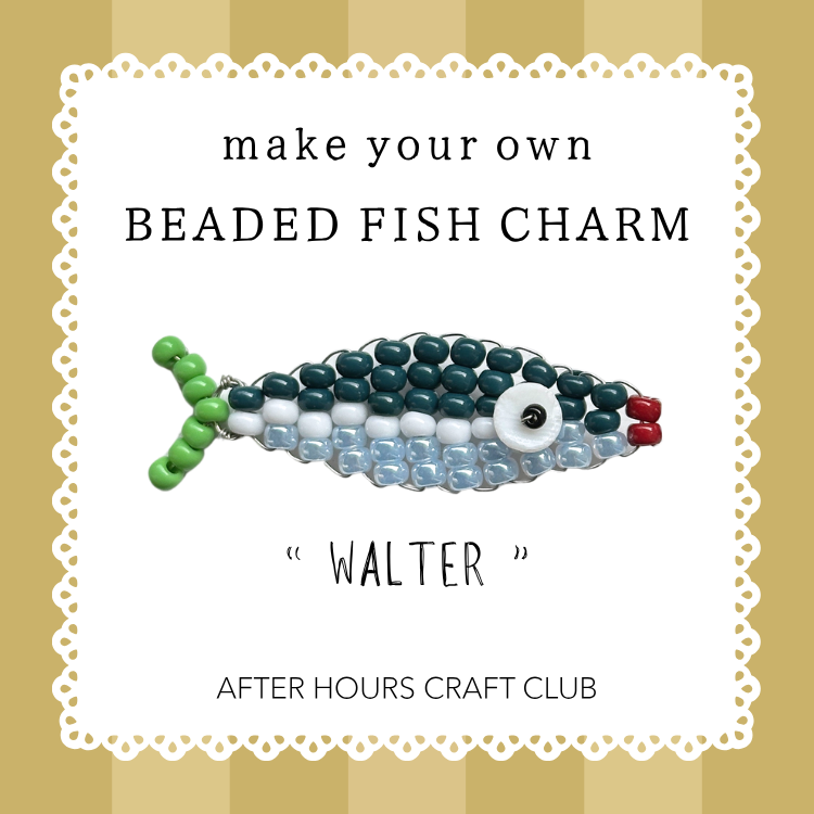 Beaded Fish Charm Craft Kit. by After Hours Club
