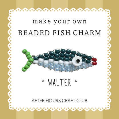 Beaded Fish Charm Craft Kit. by After Hours Club