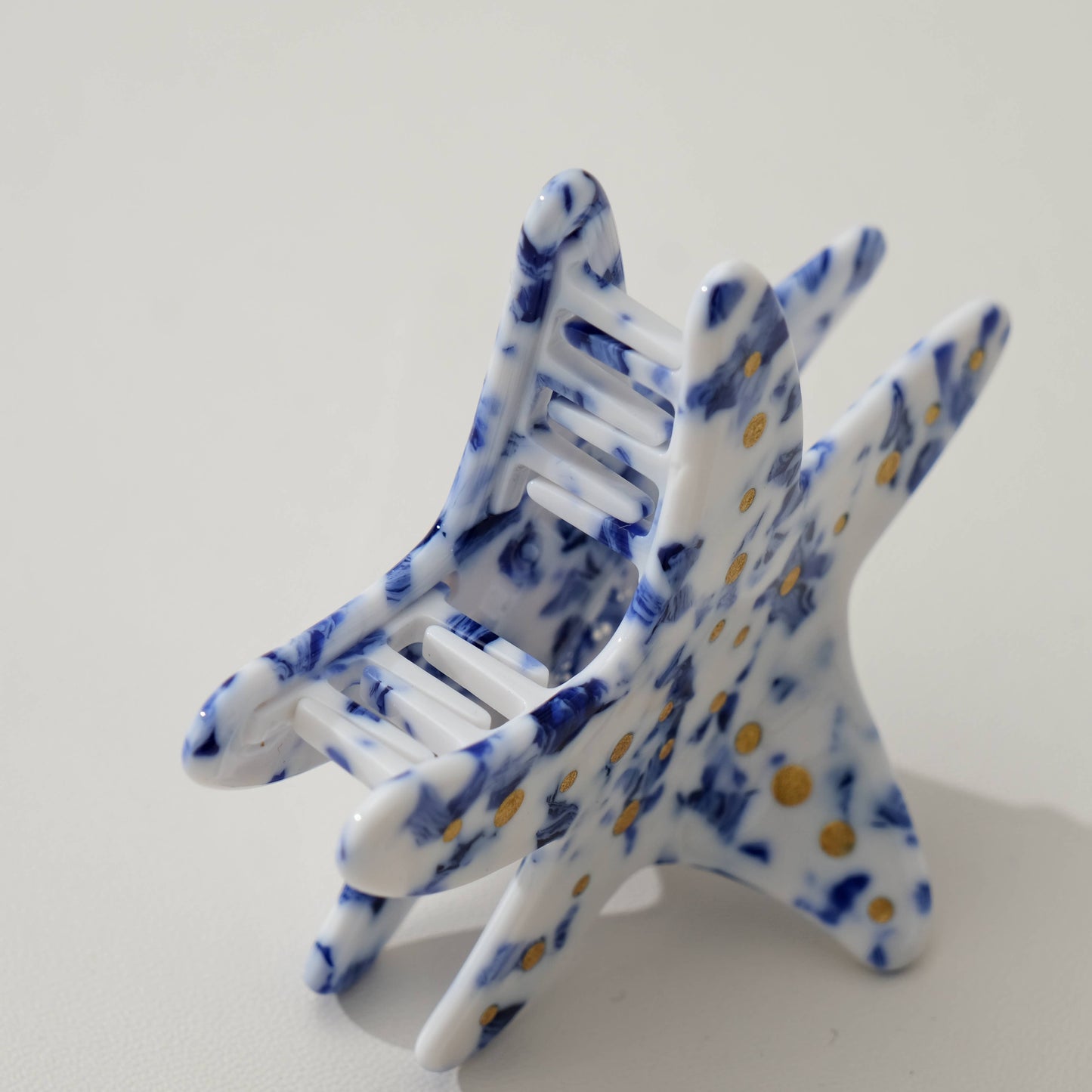Coastal Blue Starfish Claw Clip - Medium