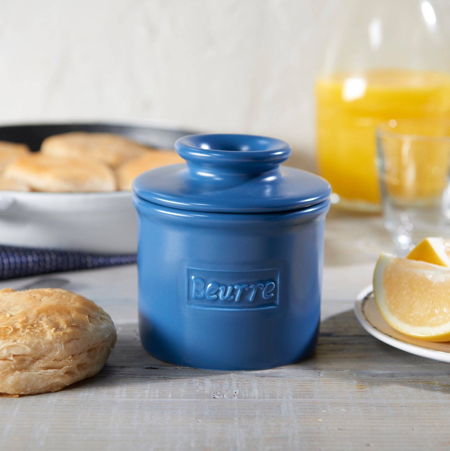 The Original Butter Bell® Crock - Cafe Matte Navy