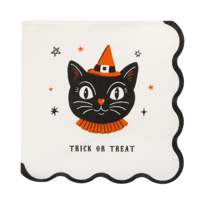 Vintage Halloween Characters Cocktail Napkin Set