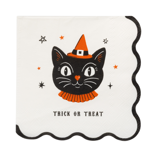 Vintage Halloween Characters Cocktail Napkin Set