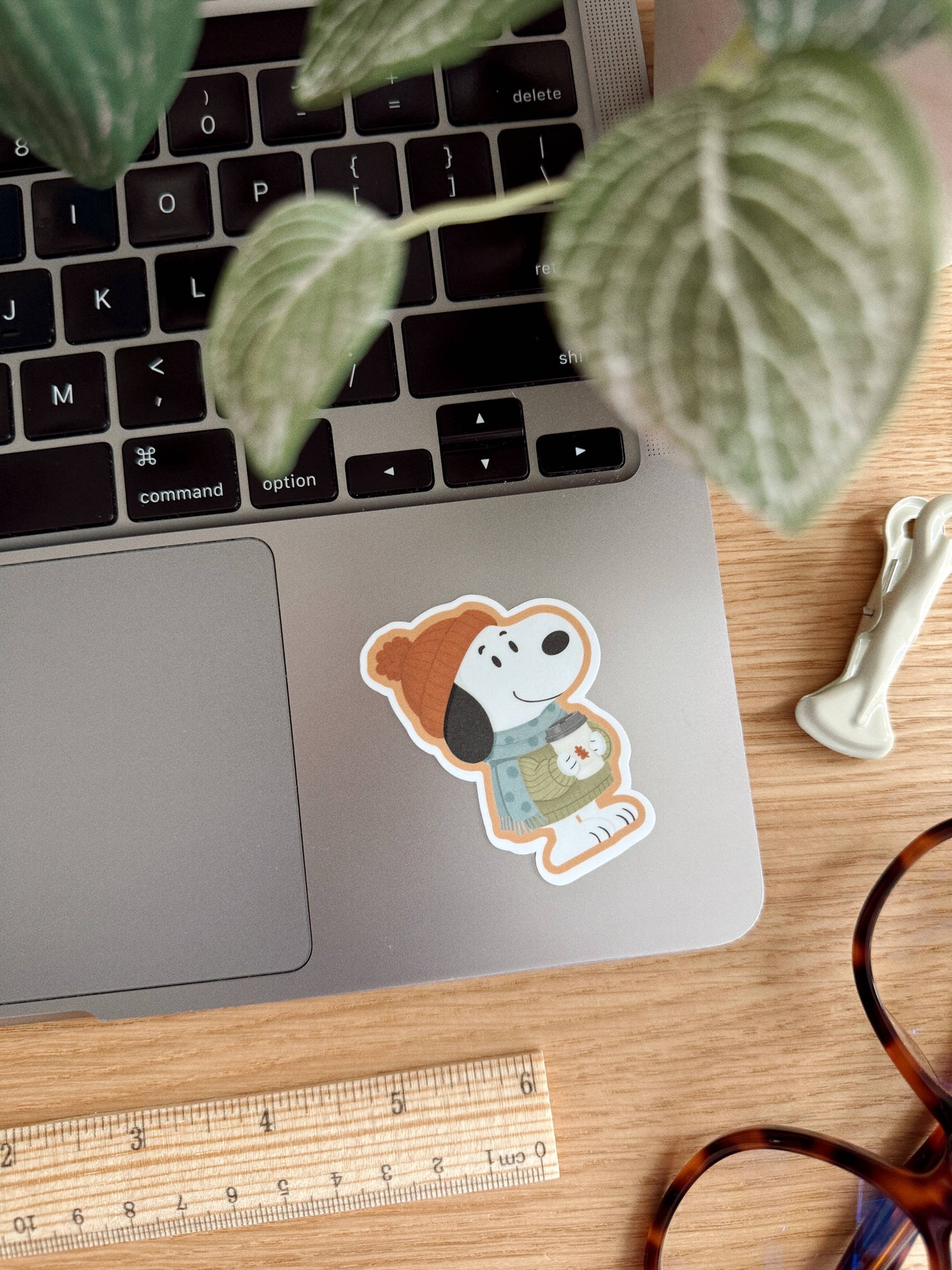 Cozy Fall Snoopy Vinyl Sticker