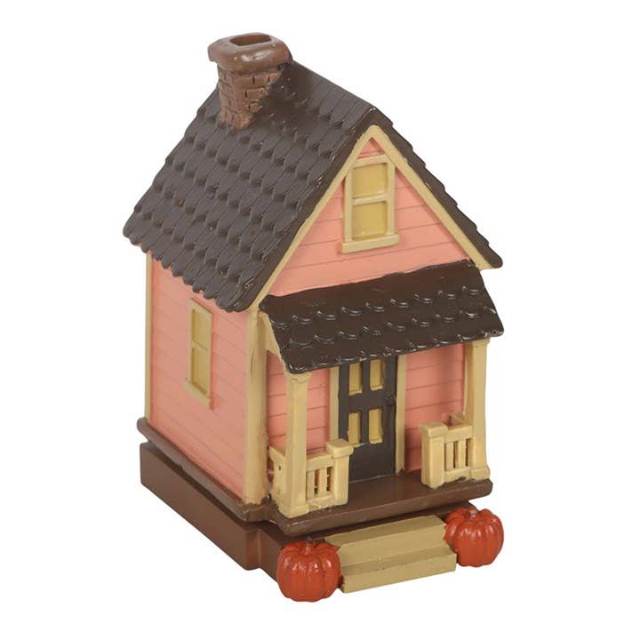 Pumpkin House Incense Cone Burner