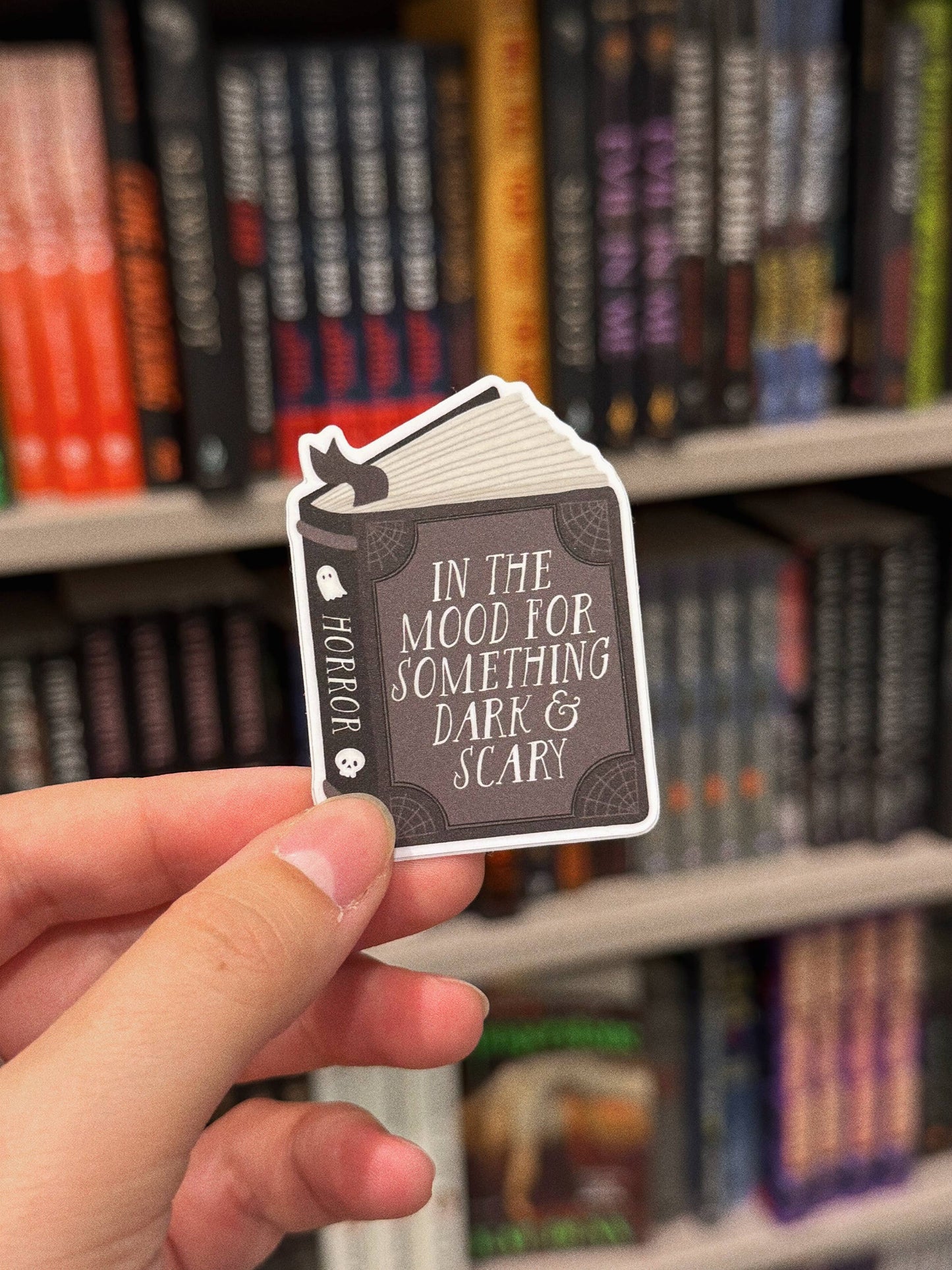 "In The Mood For Dark and Scary" Vinyl Sticker